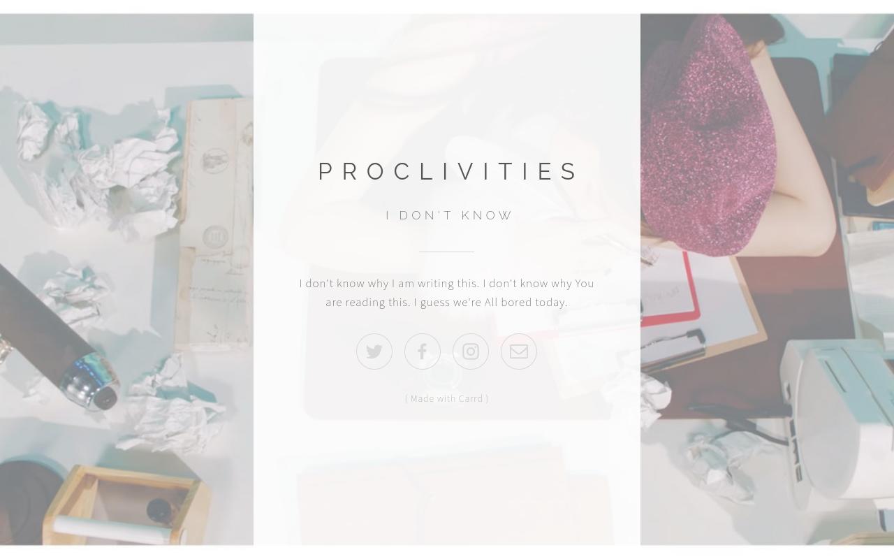 Carrd profile picture for @proclivities